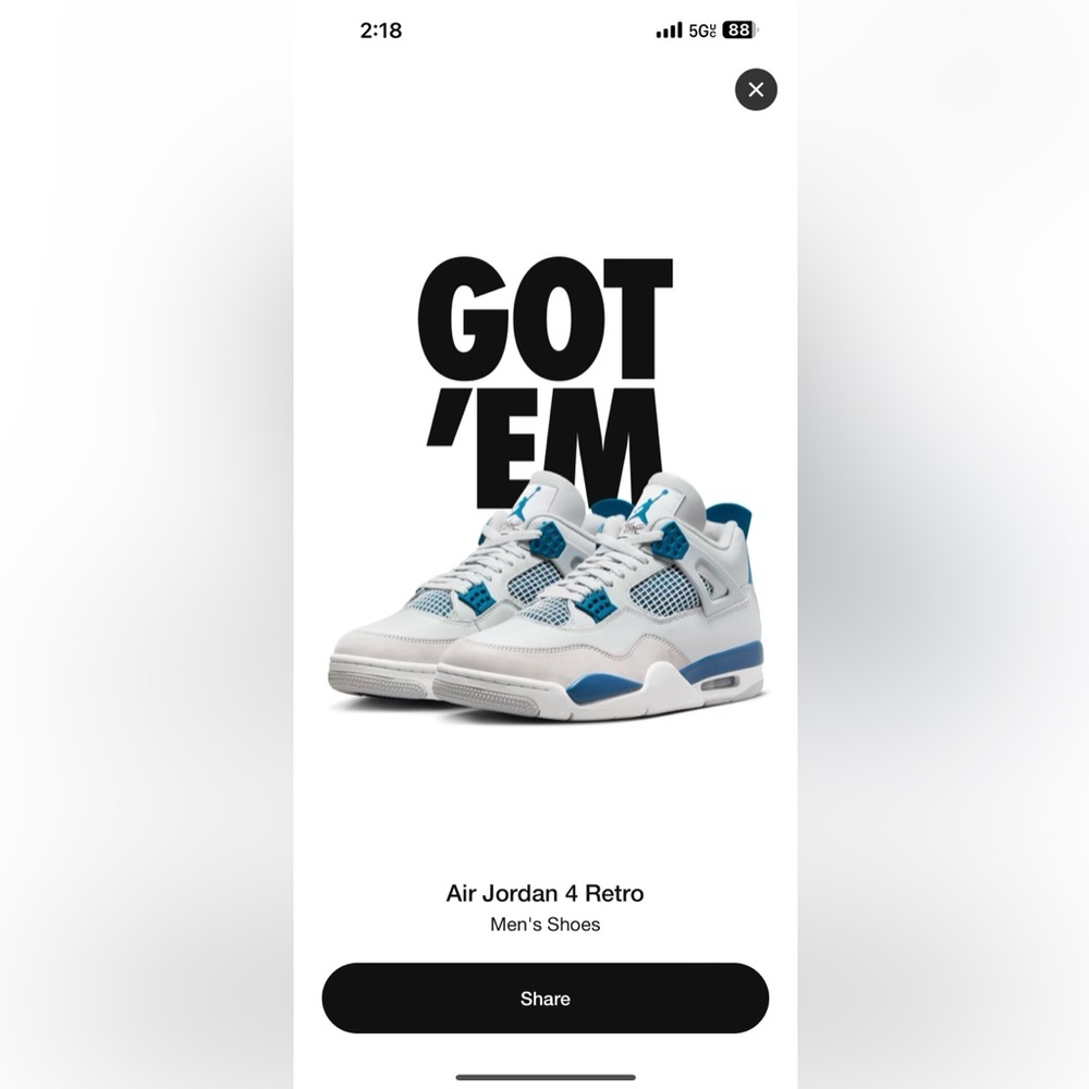 Jordan 4 retro